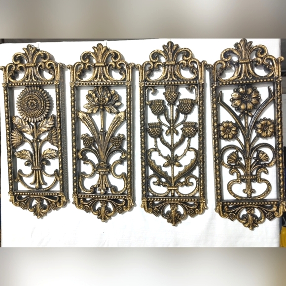 Dart 1975 floral wall plaques - Picture 2 of 14